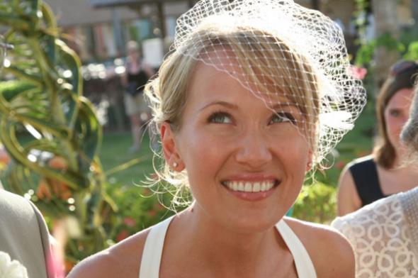 Mrs. Sea Breeze's birdcage veil