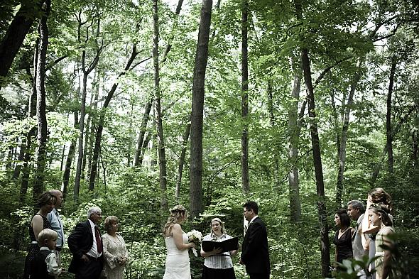 Ceremony in the woods