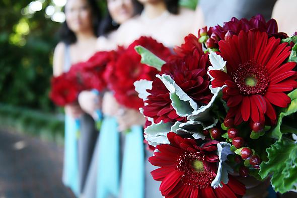 Bride and Bridesmaid Bouquets