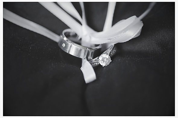The Rings on our Ring Pillow