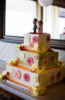 Weddingbee Gallery: Wedding Cakes! :  wedding features 571.rw16.jpg Sandy and Billy’s cake 