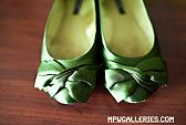 Green Ann Taylor Ballet Flats