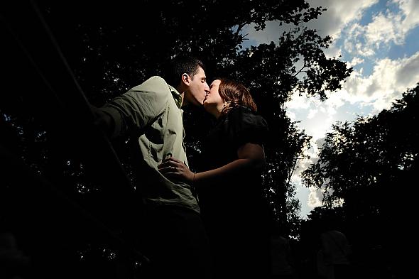 Kissing in the Park
