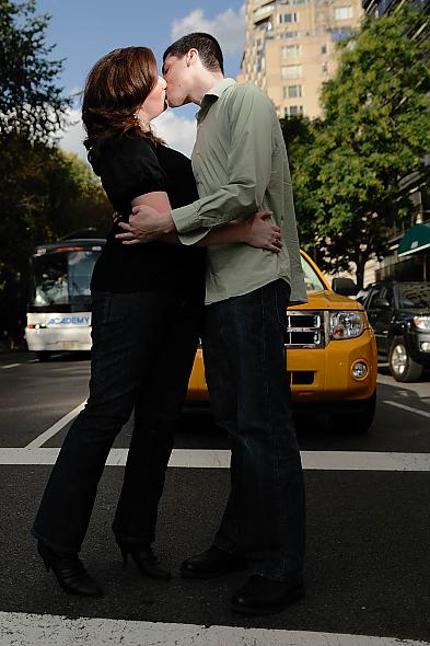 Stopping traffic with a kiss on 5th 