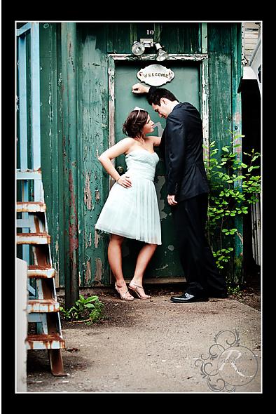 Engagement Photo: Funky Door