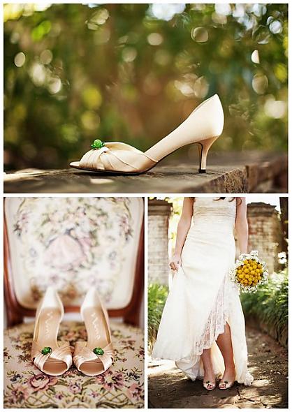 Drooling over green wedding shoes? H