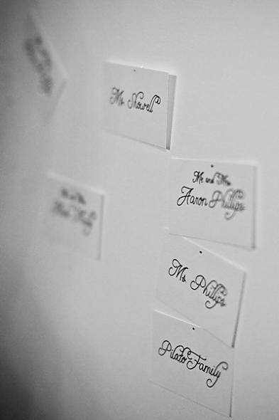 quick escort card board with DIY car