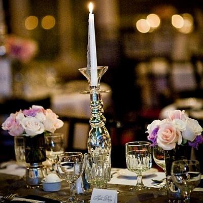 Mercury Glass Candleholders with Ivo