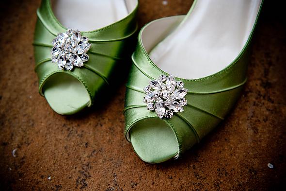 green shoes