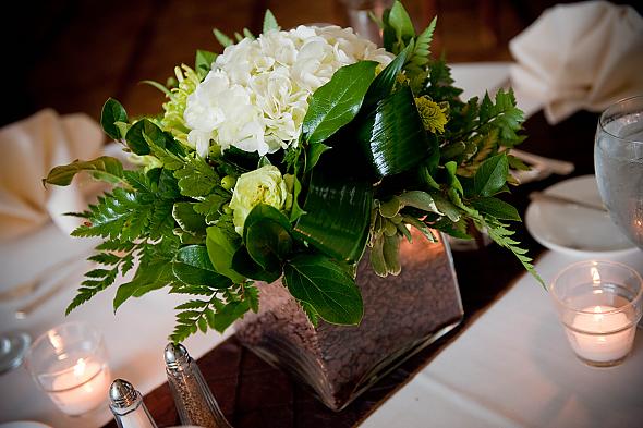 green centerpieces