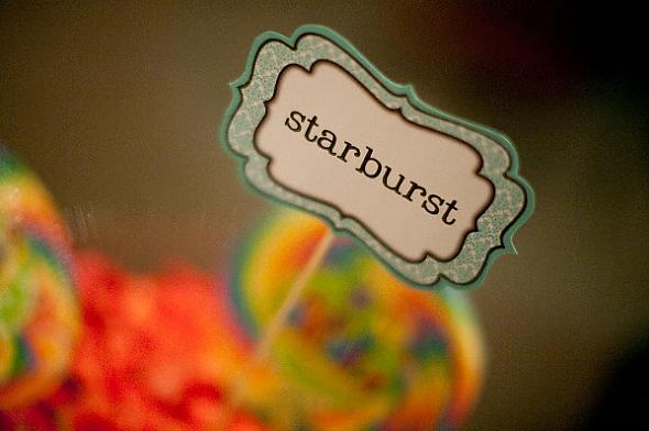 Candy buffet signage