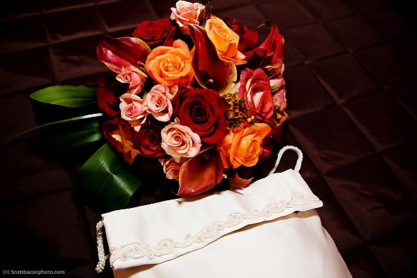 Purse & Bridal Bouquet