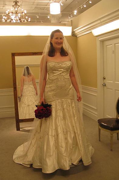 My gorgeous Lazaro dress!