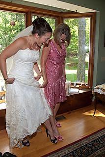 Showing off the dresses