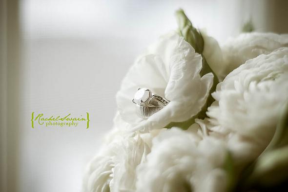 My Flowers with our rings