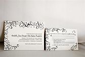 Custom Letterpress Invites - Ivory and Espresso