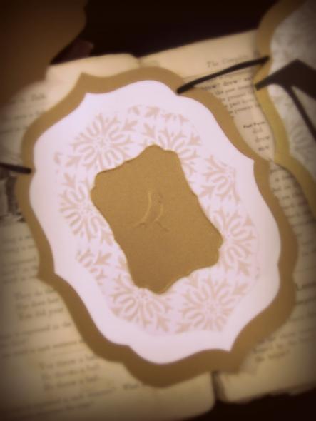 Just Married Embossed Detail