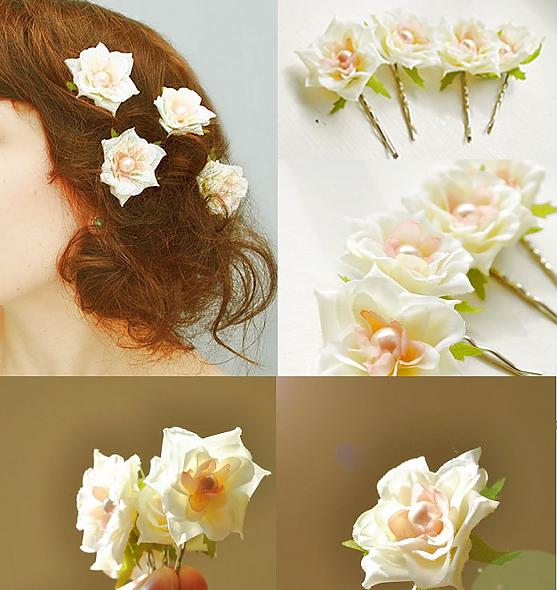 Hair Flowers by whichgoose on Etsy