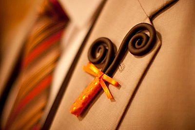 my husband's boutonniere for our wedding