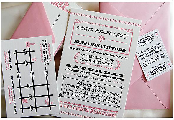 Letterpress Invitation Suite