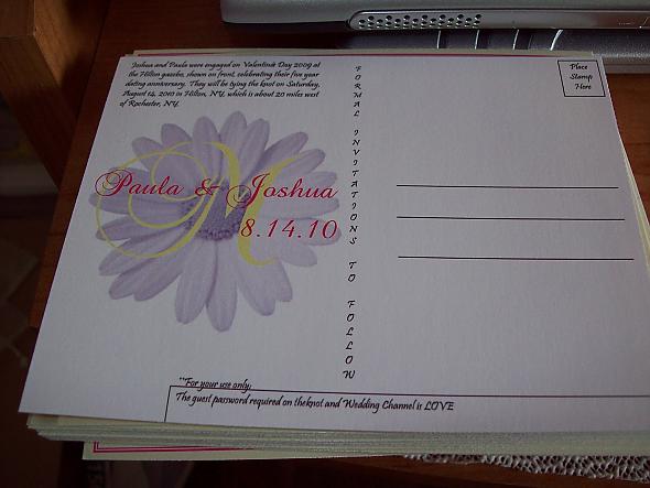 Postcard Save the Dates