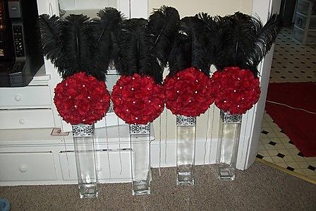 Feathers, Roses, Damask, & Blin