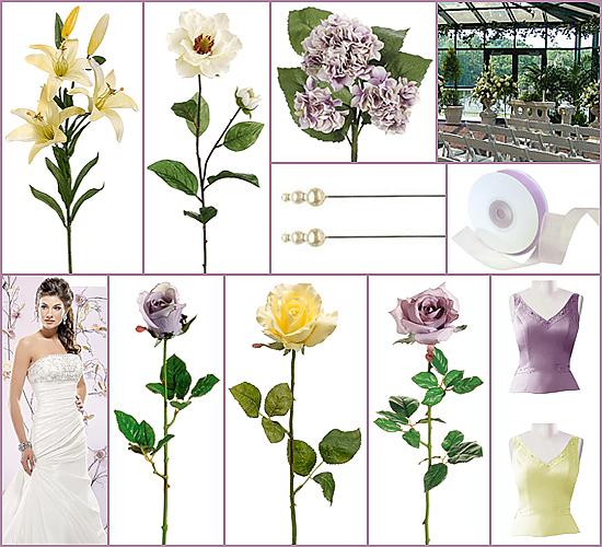 Our Victorian Lilac and Pale Yellow Wedding My favorite color is yellow