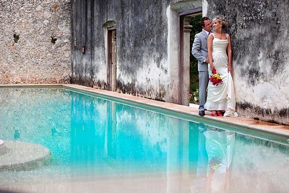 Swimming pool at the hacienda