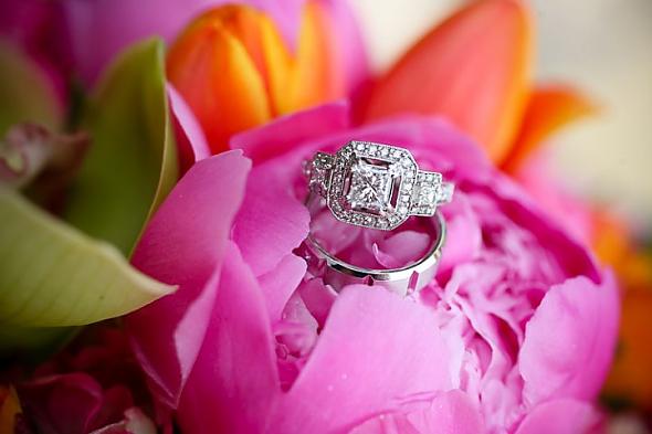 Our Rings in My Bouquet