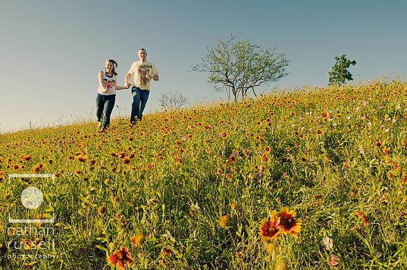 Running through the Wildflowers!