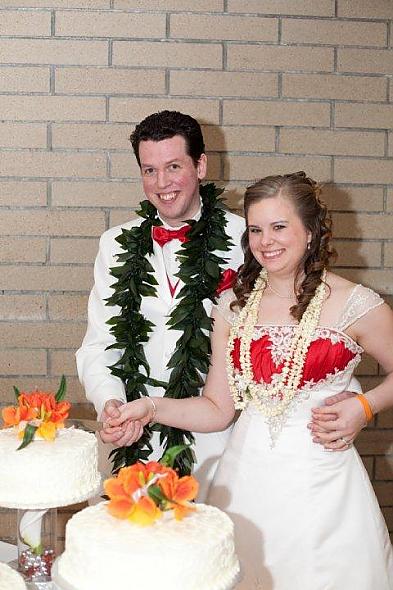 Cutting the cake
