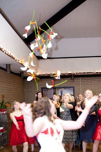 Bouquet toss