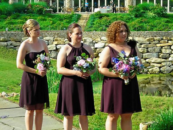 My girlies in their Lazaro dresses :