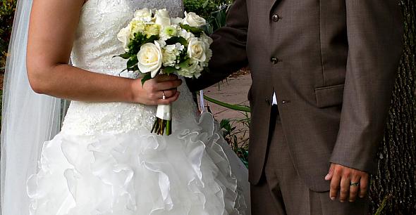 Green and Ivory Bouquet