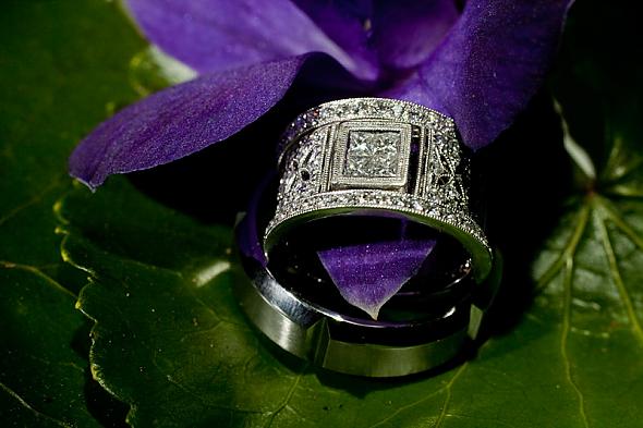 My engagement ring and wedding bands