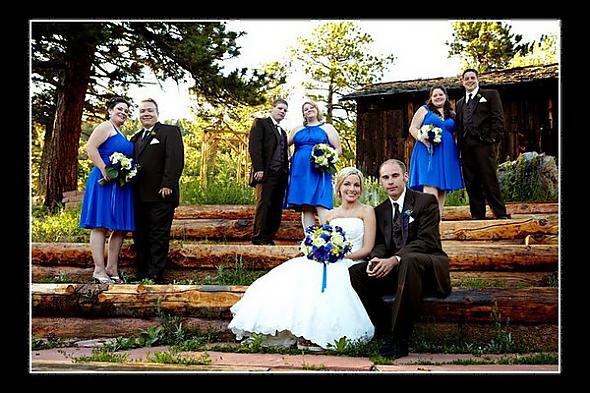 Royal blue dresses and chocolate bro