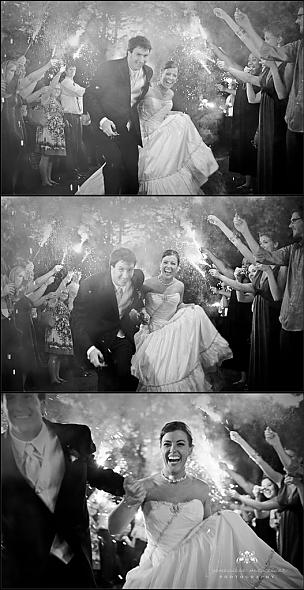 our sparkler sendoff