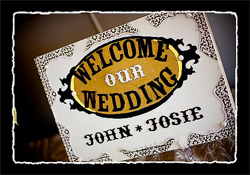 my DIY wedding sign for WELCOME SIGN FOR RECEPTION